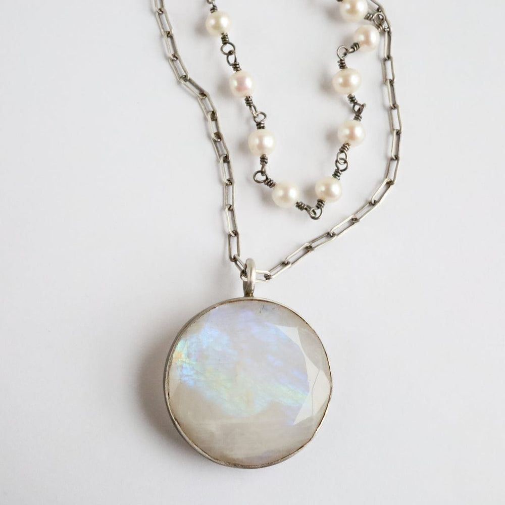 
                      
                        NKL Large Rainbow Moonstone Pendant Necklace
                      
                    