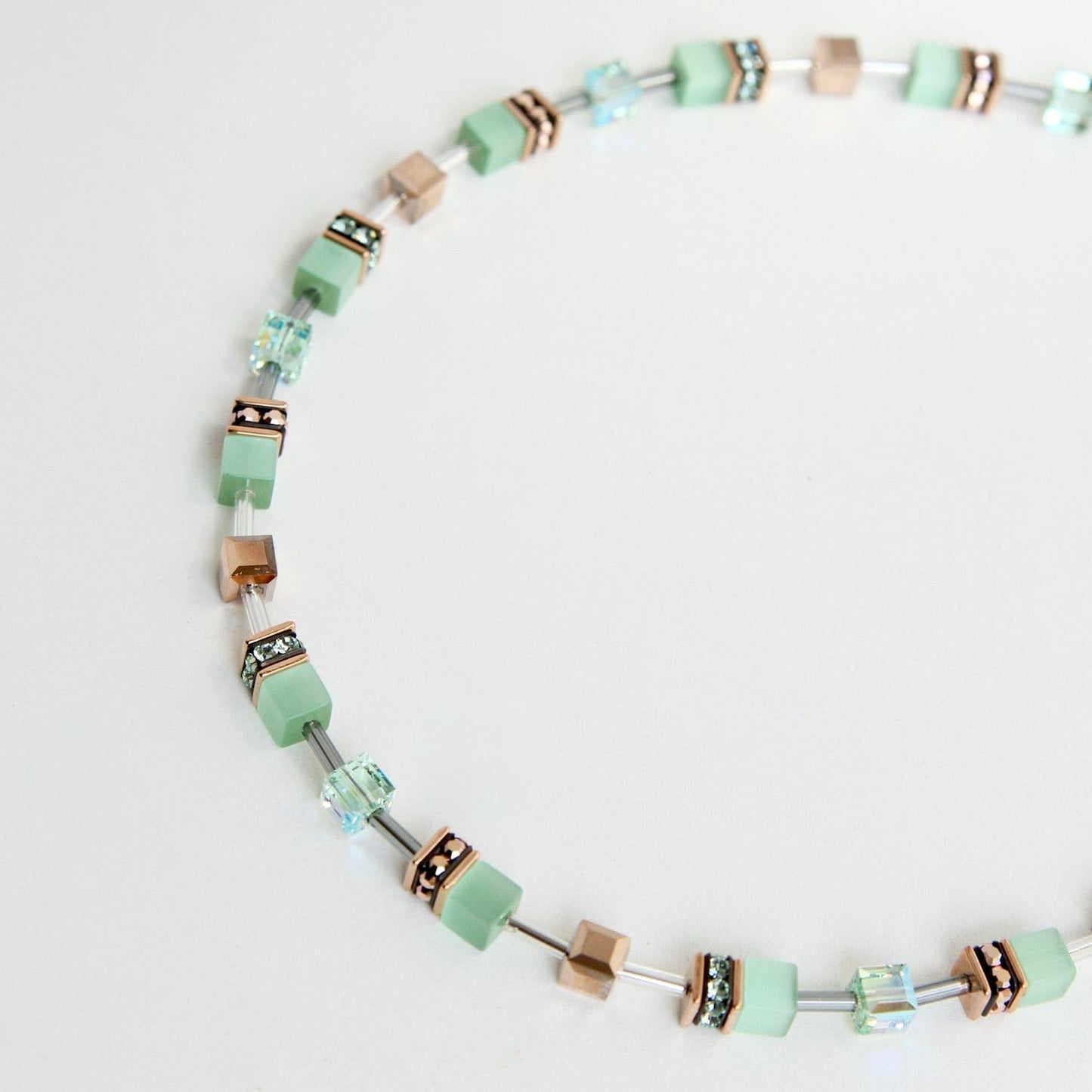 NKL Lime Geo Cube Necklace