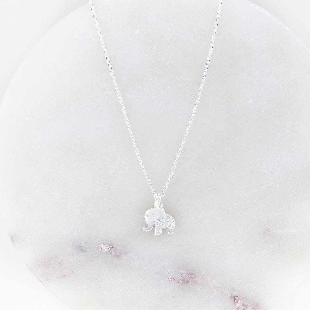 NKL LITTLE ELEPHANT WITH SPARKLE NECKLACE