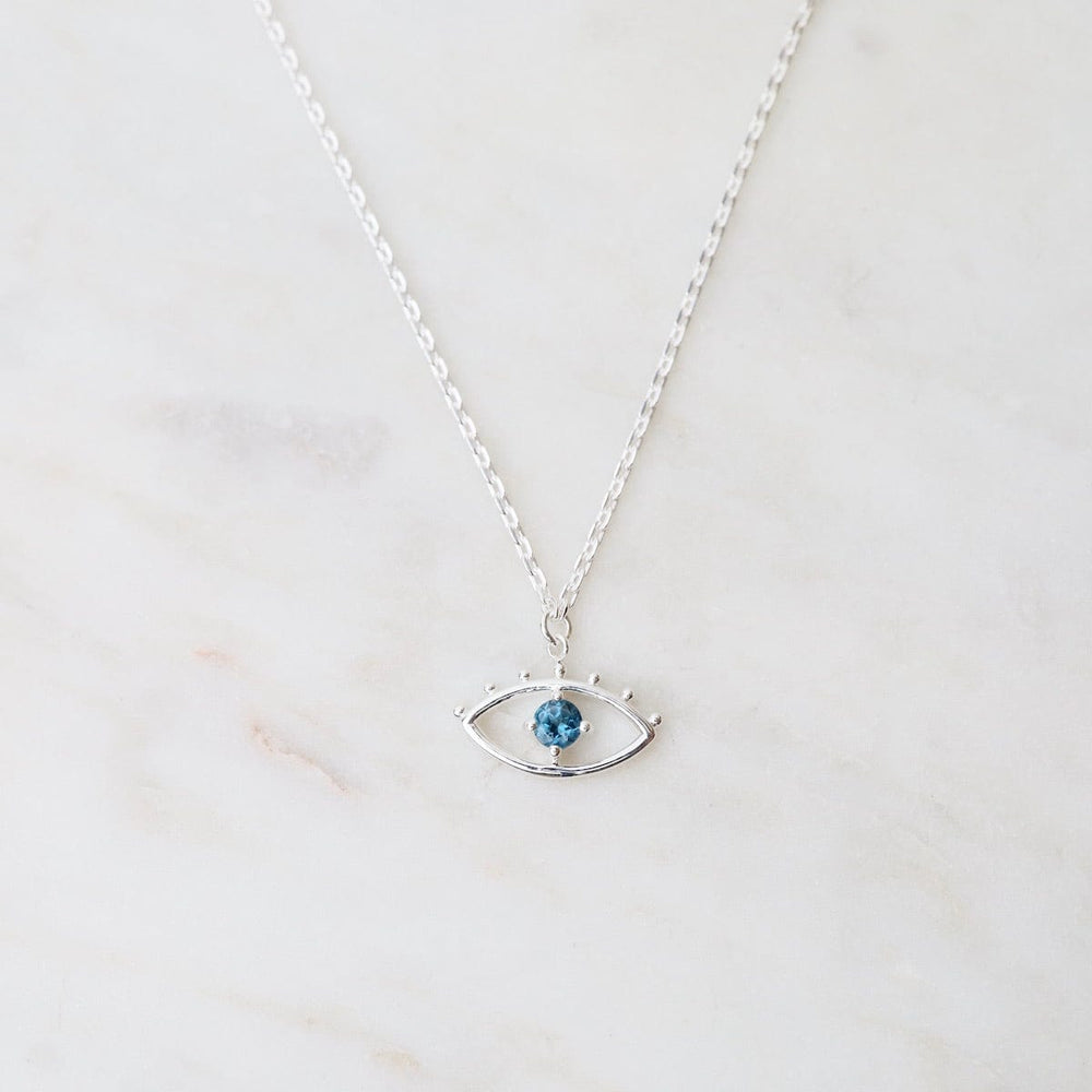 
                      
                        NKL London Blue Topaz Evil Eye with Lashes Necklace
                      
                    