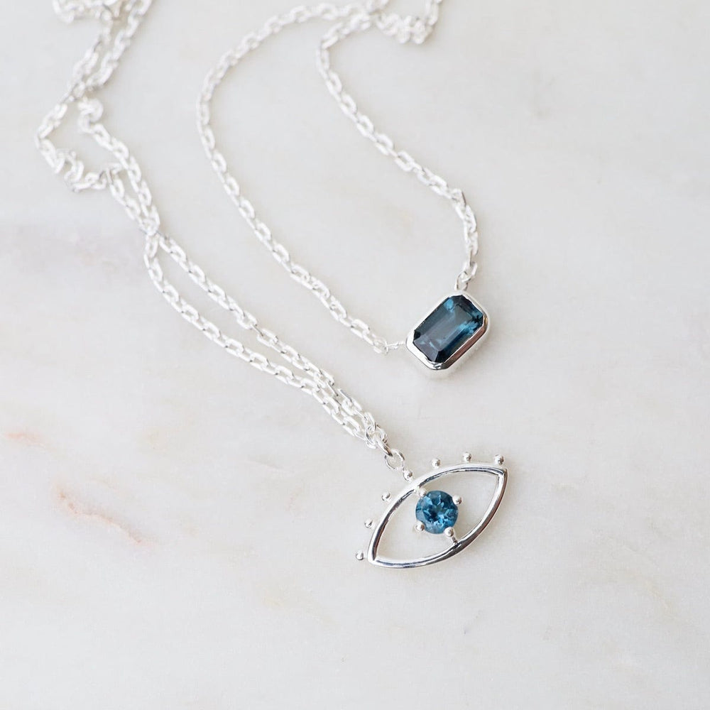 
                      
                        NKL London Blue Topaz Evil Eye with Lashes Necklace
                      
                    