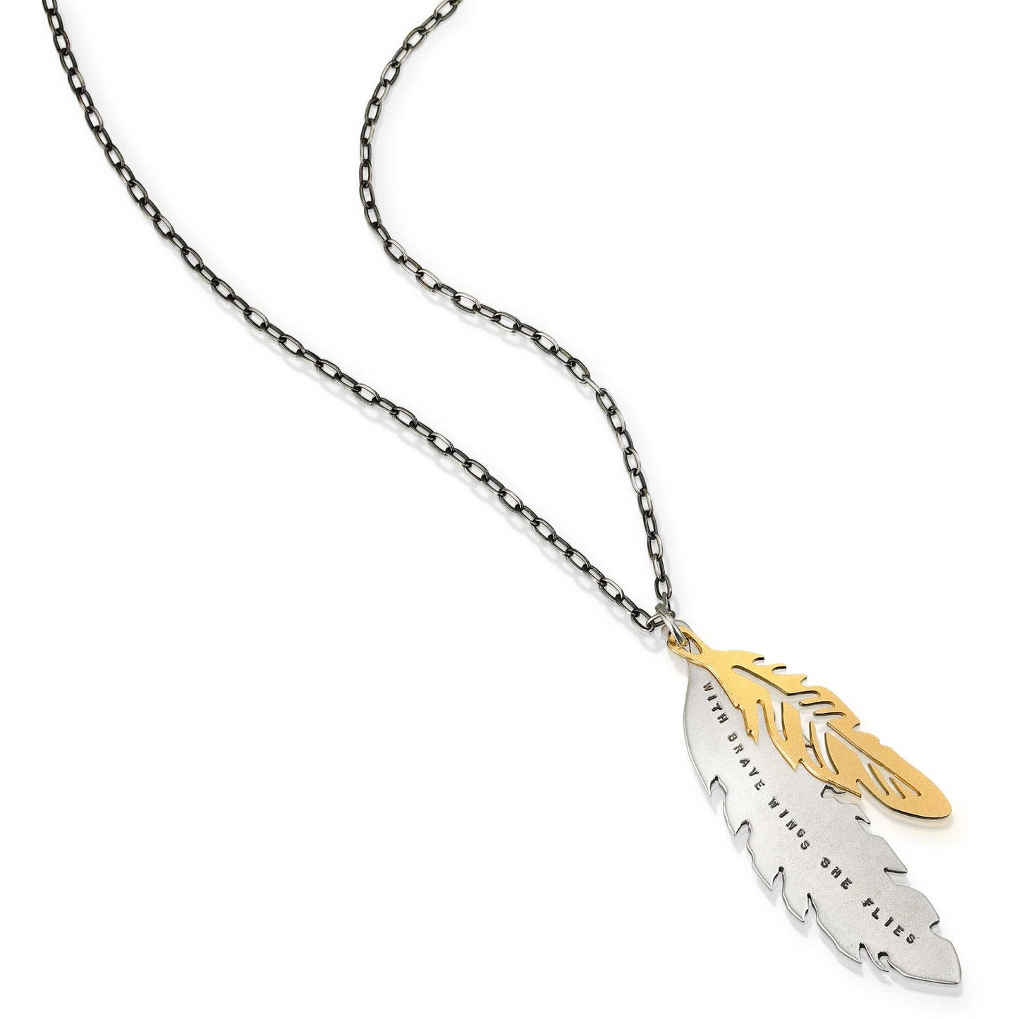 NKL Long Antique Brave Wings Fly Necklace