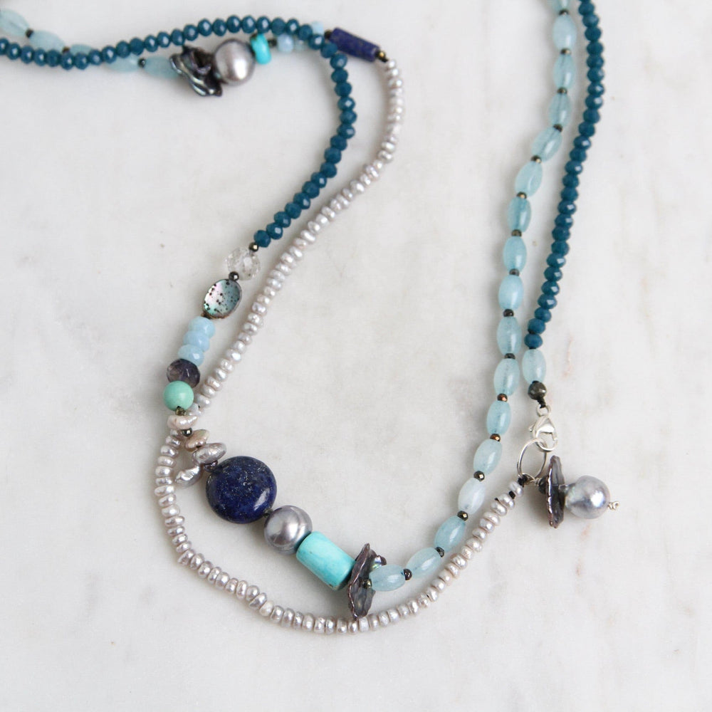 
                      
                        NKL Long Blue Mix Necklace
                      
                    