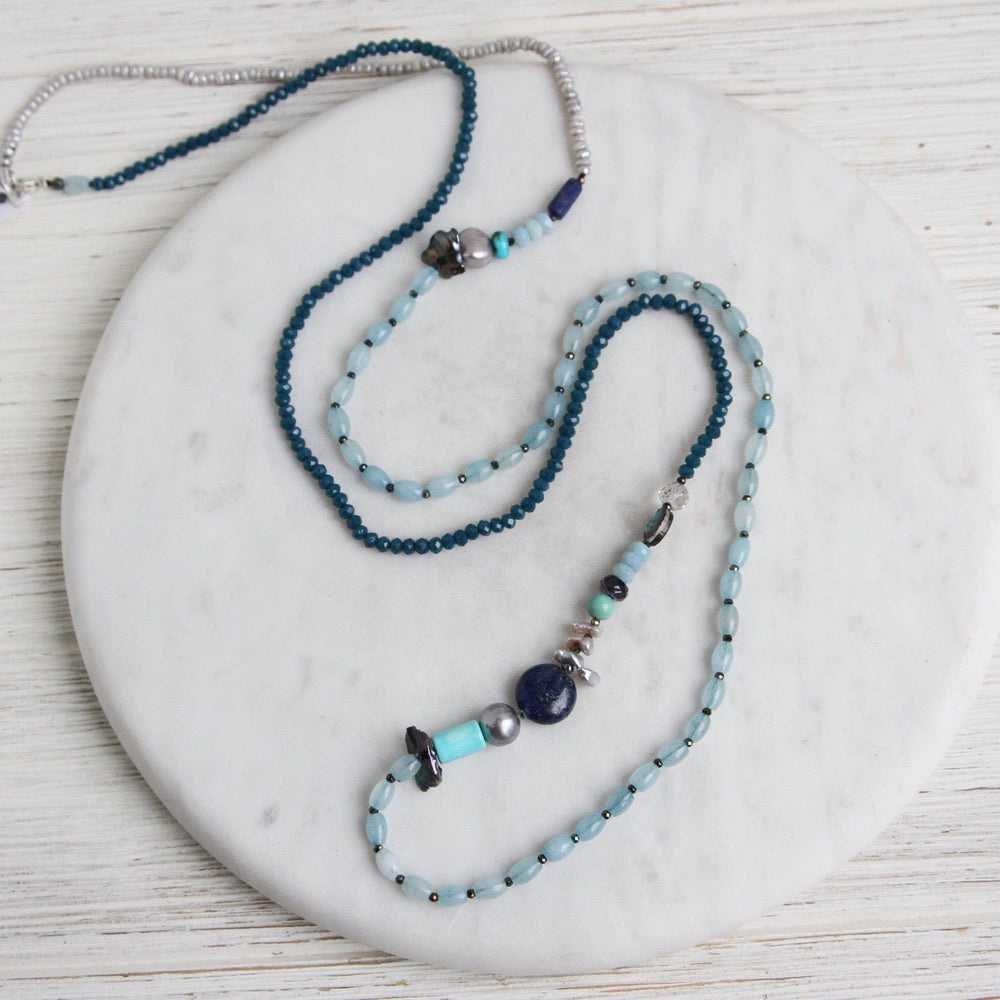 
                      
                        NKL Long Blue Mix Necklace
                      
                    