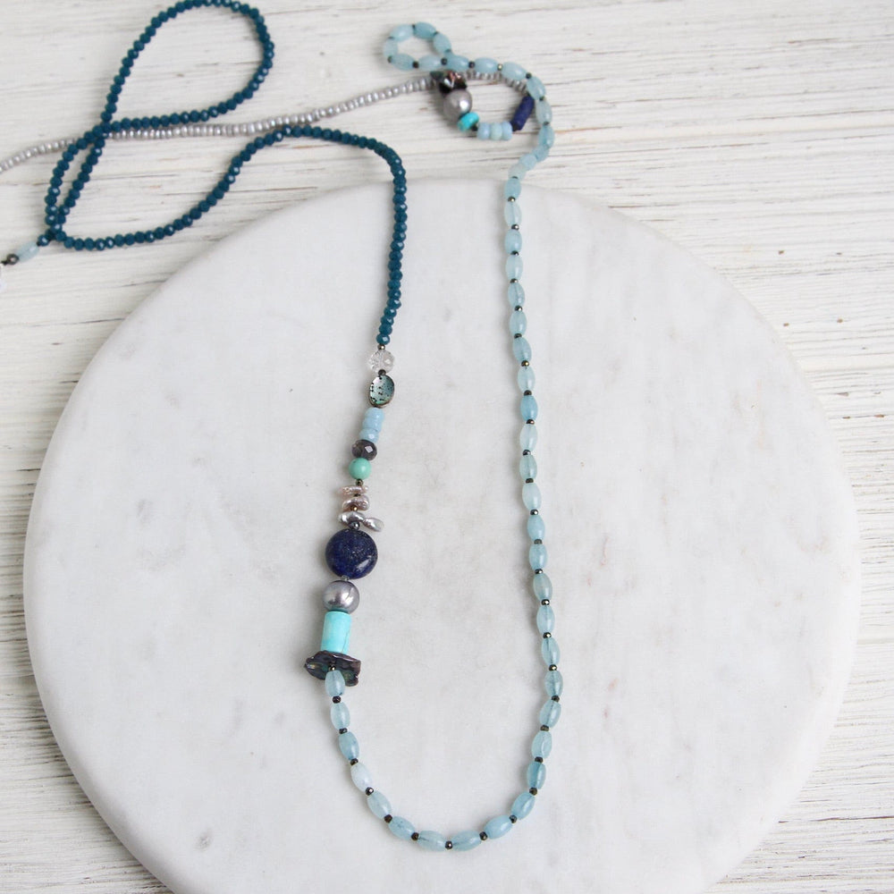 
                      
                        NKL Long Blue Mix Necklace
                      
                    