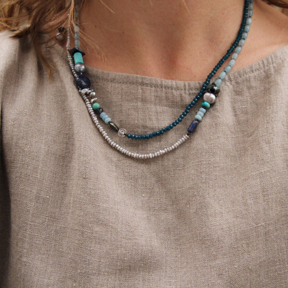 
                      
                        NKL Long Blue Mix Necklace
                      
                    