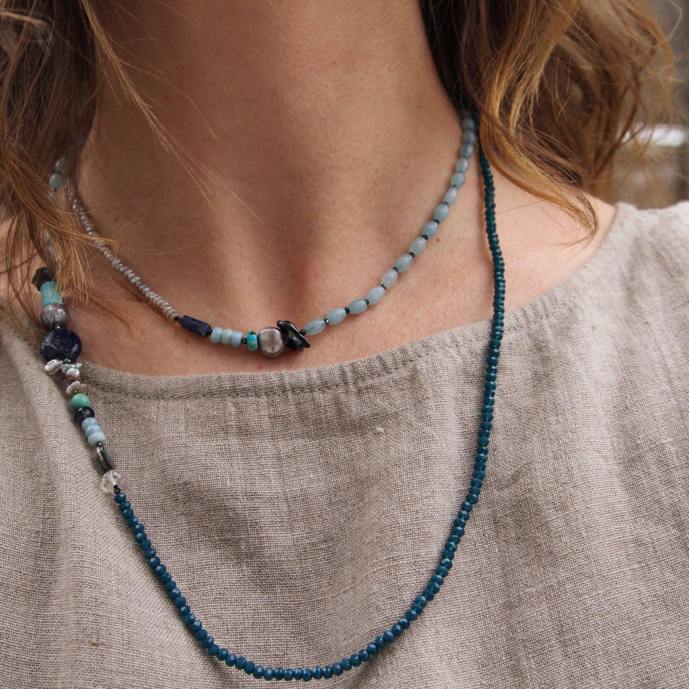 
                      
                        NKL Long Blue Mix Necklace
                      
                    