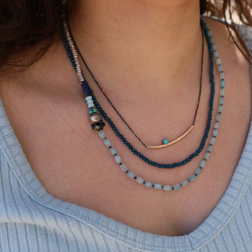 
                      
                        NKL Long Blue Mix Necklace
                      
                    