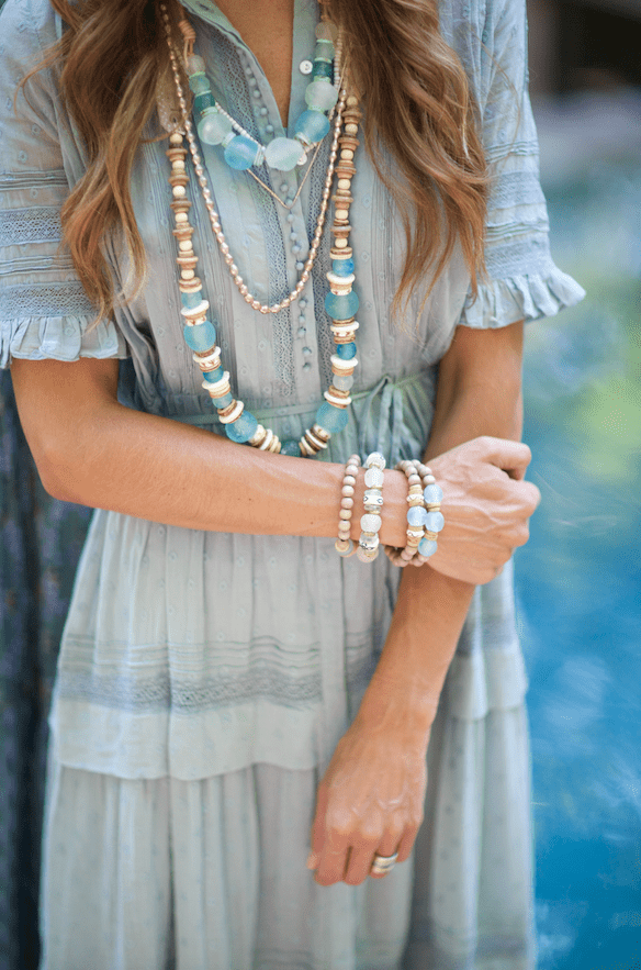 NKL Long Classic Necklace ~ Tones