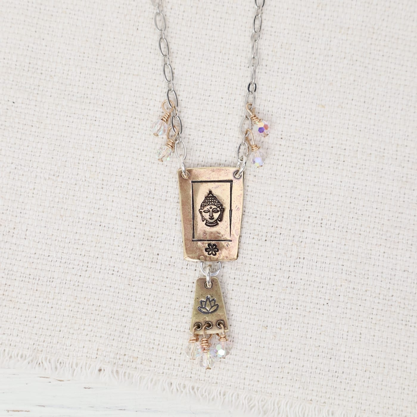 NKL Long Copper Buddha Necklace