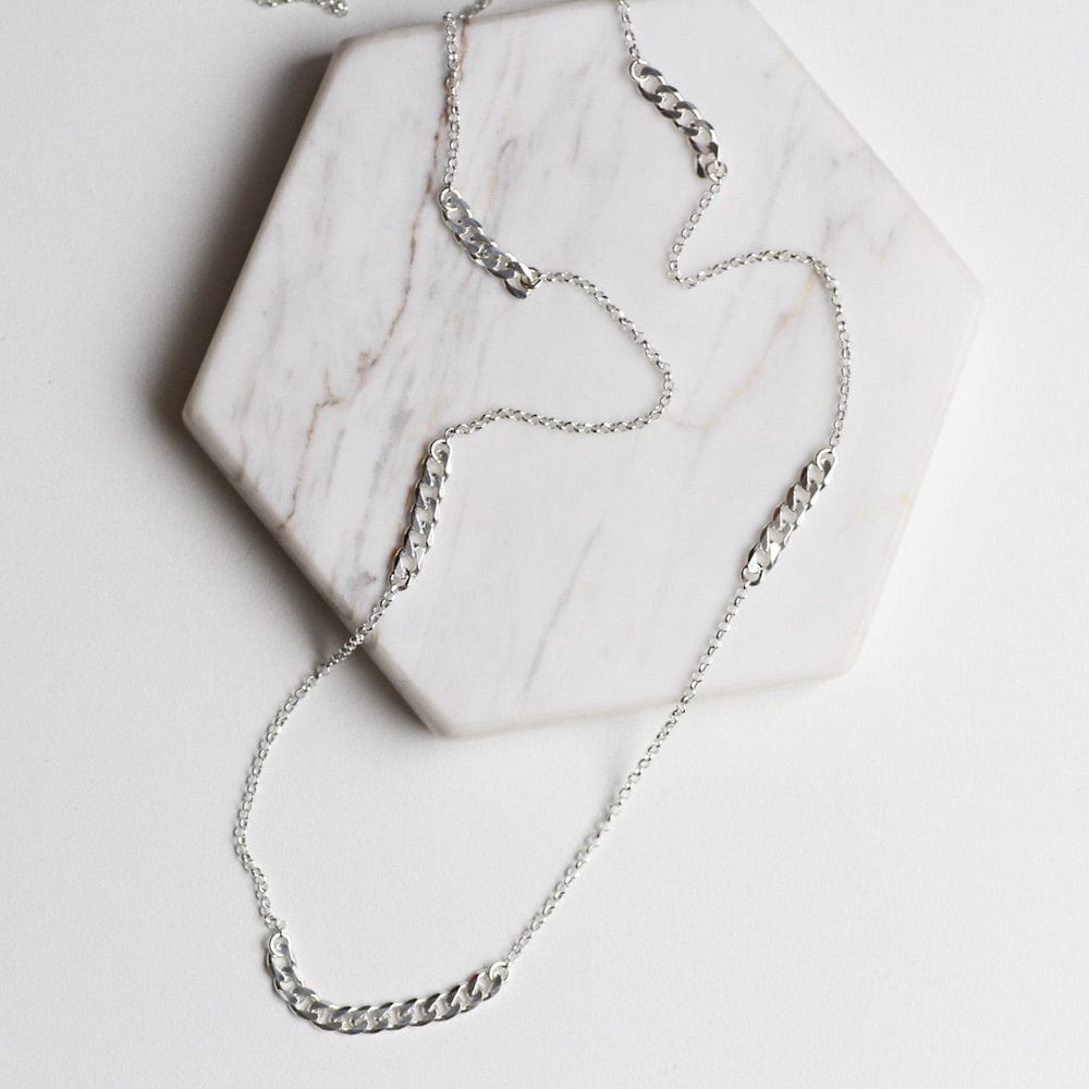 
                  
                    NKL Long Curb Chain Station Necklace
                  
                