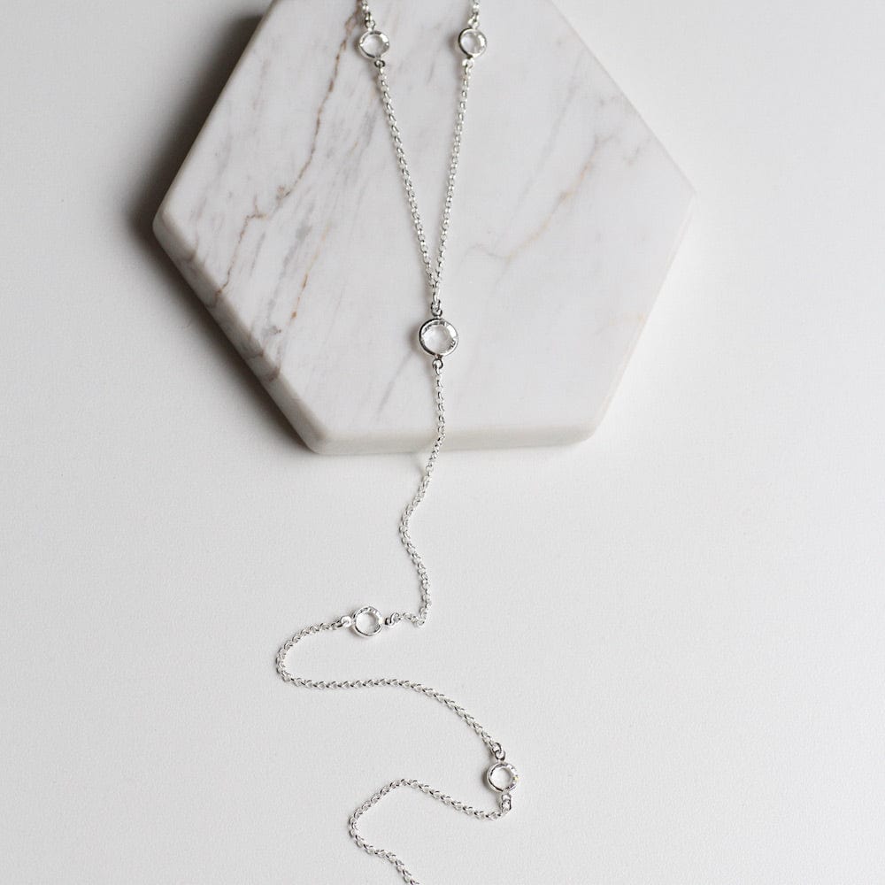 
                  
                    NKL Long Y-Necklace with Crystal Stations
                  
                