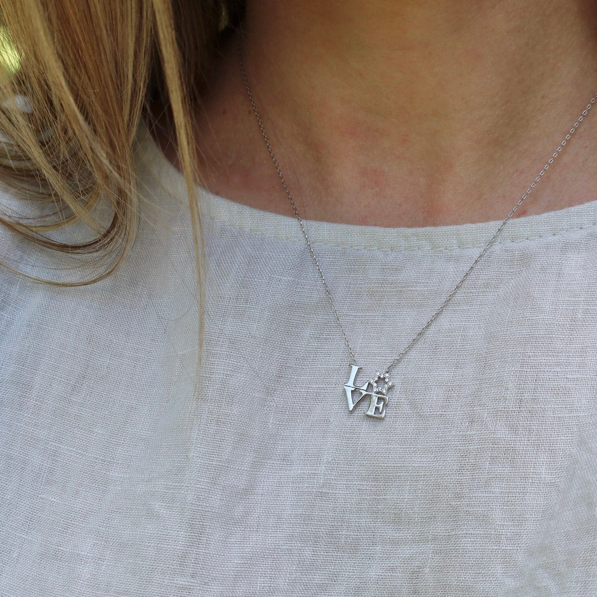 NKL Love Letter Necklace - Silver