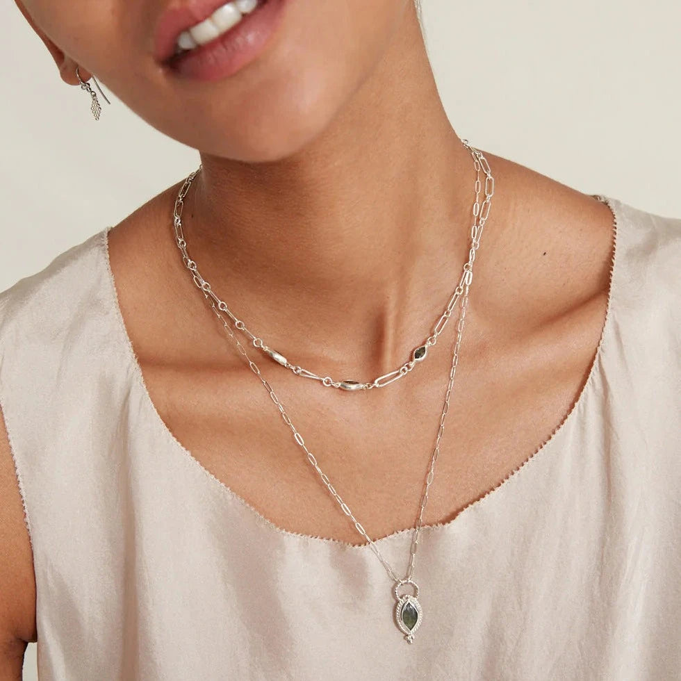 
                      
                        NKL Lydia Necklace Silver Labradorite
                      
                    