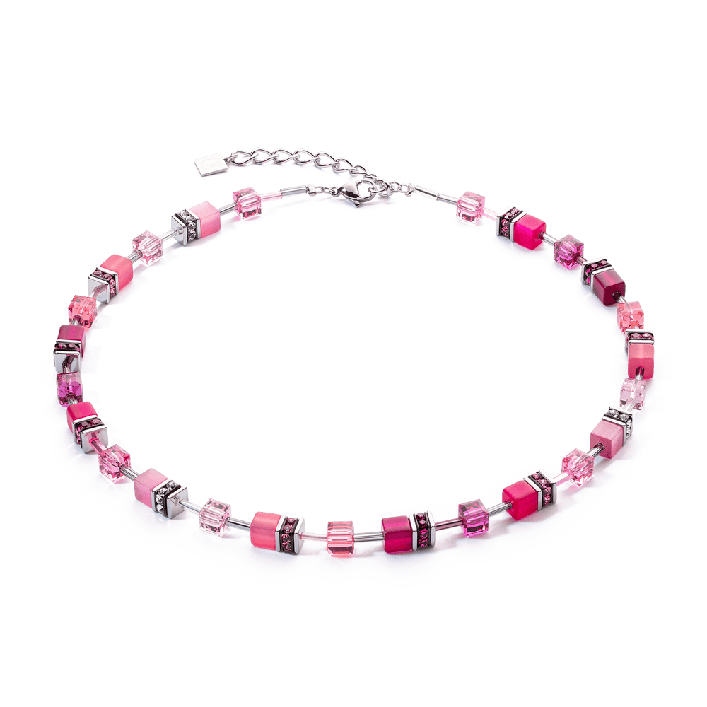 NKL Magenta GeoCube Iconic Necklace