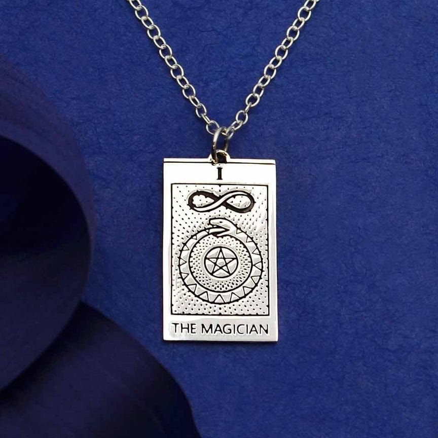 NKL Magician Tarot Card Pendant Necklace