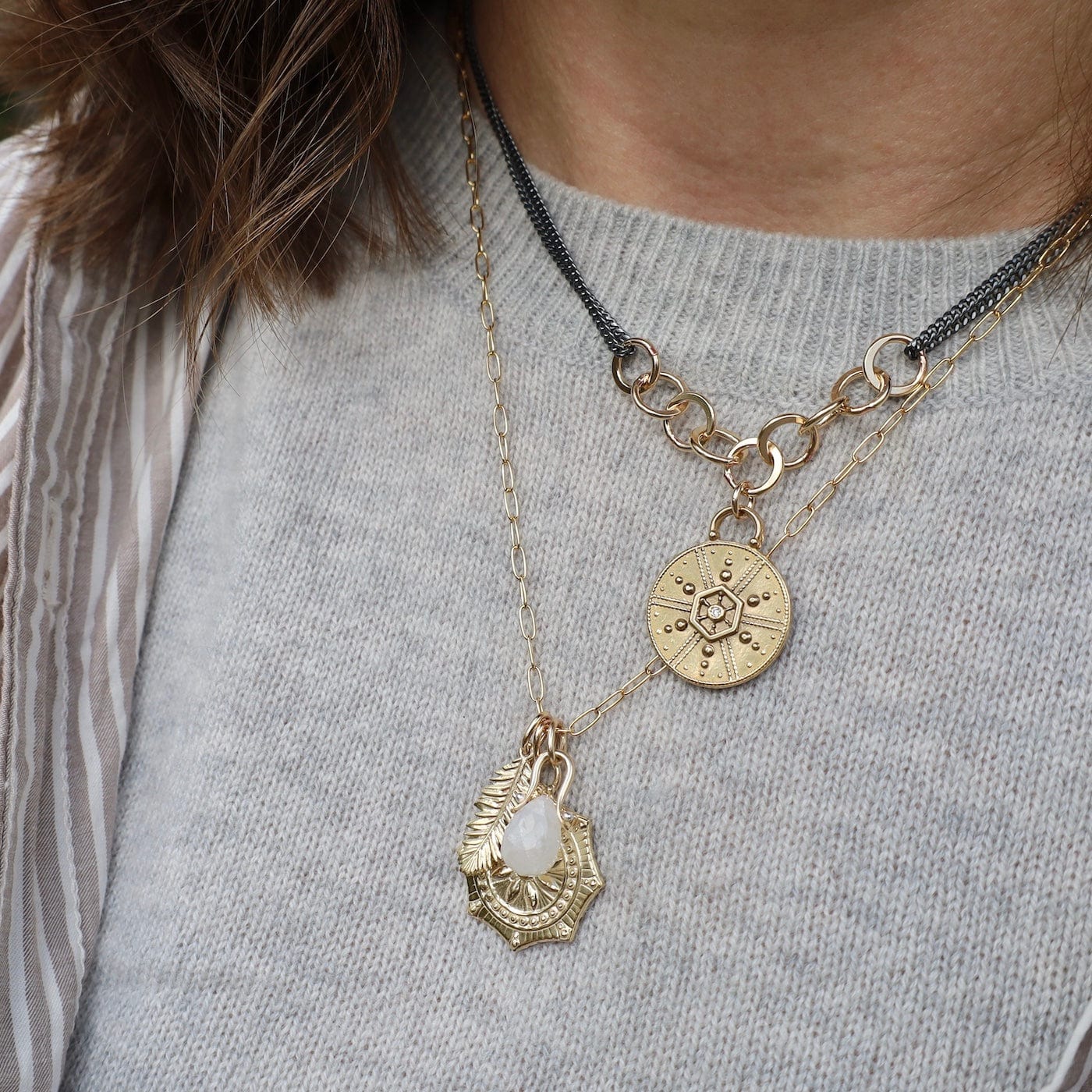 NKL Mandala Charm Necklace