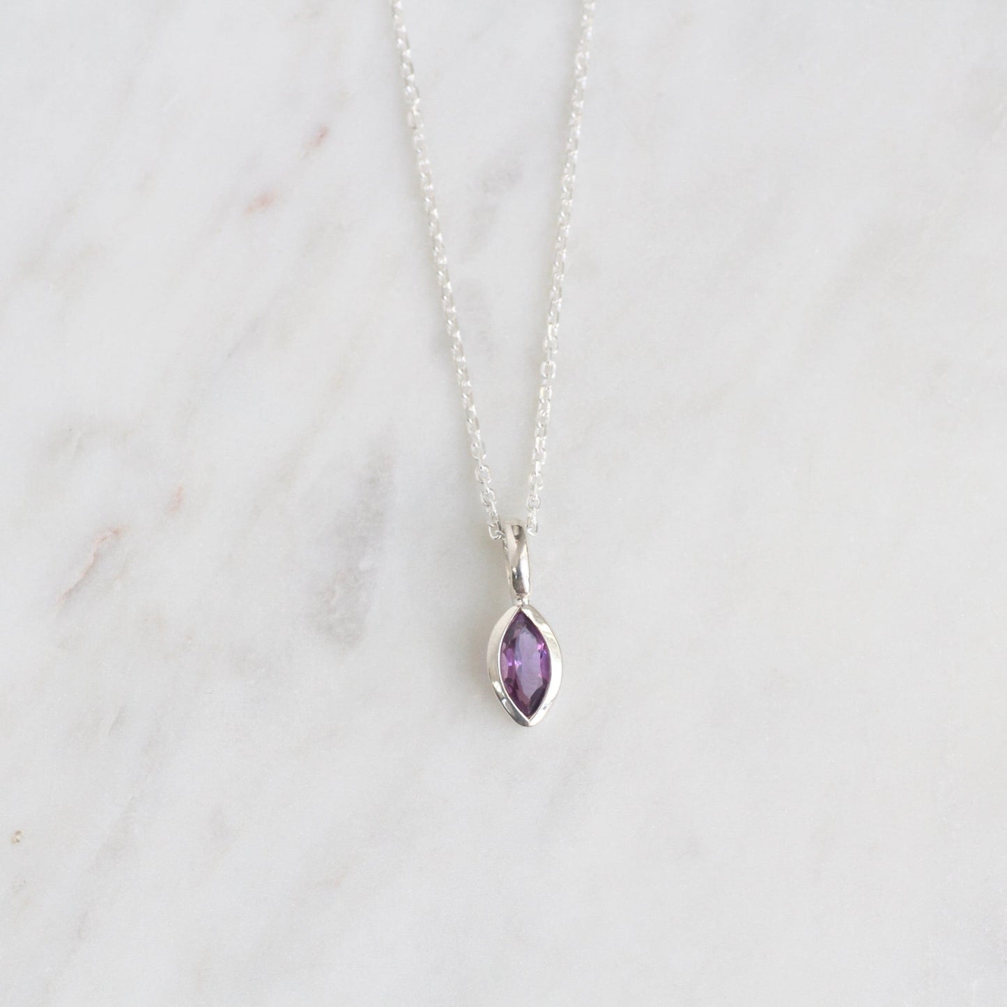 NKL Marquise Amethyst Pendant