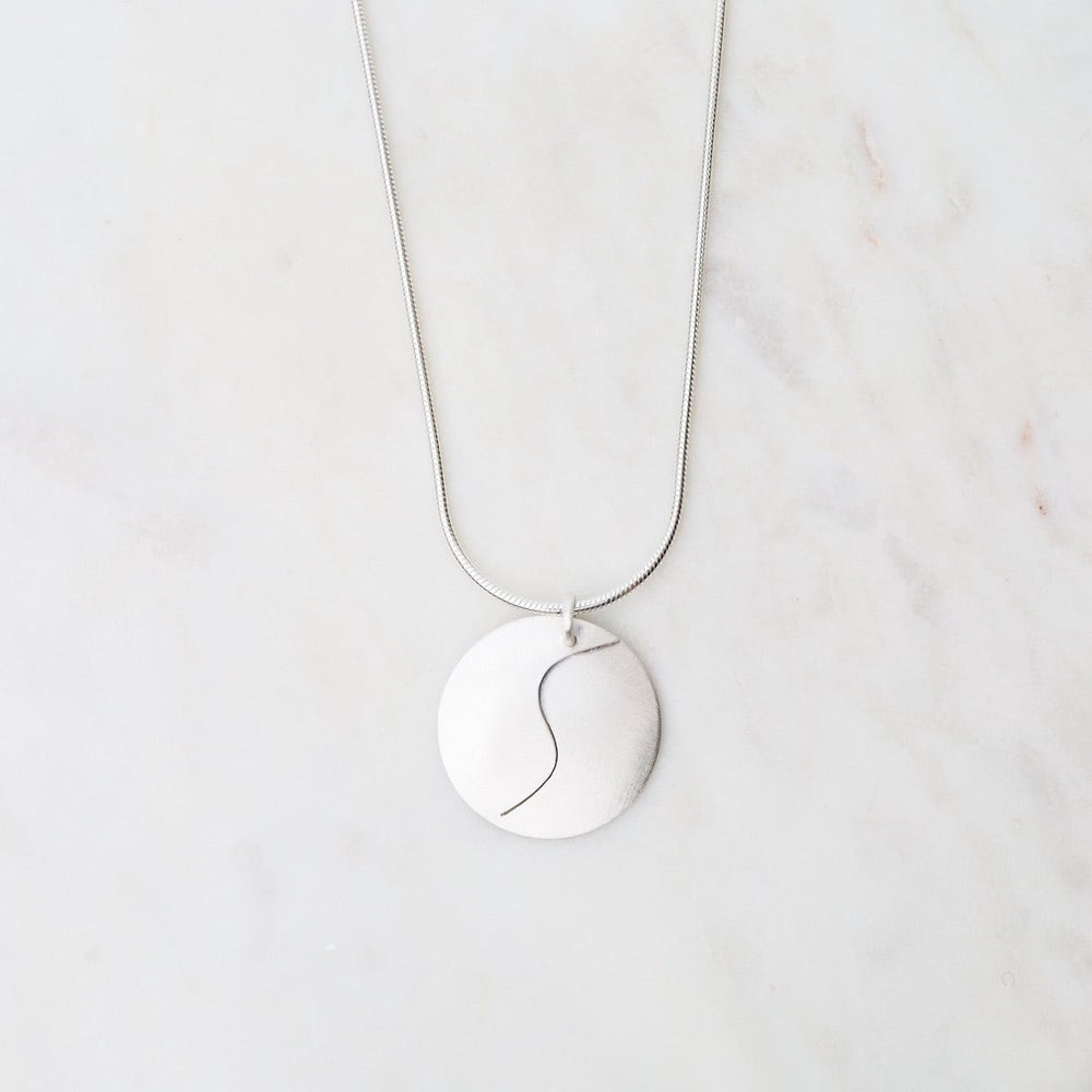 
                      
                        NKL Matte Silver Swirl Pendant Necklace
                      
                    