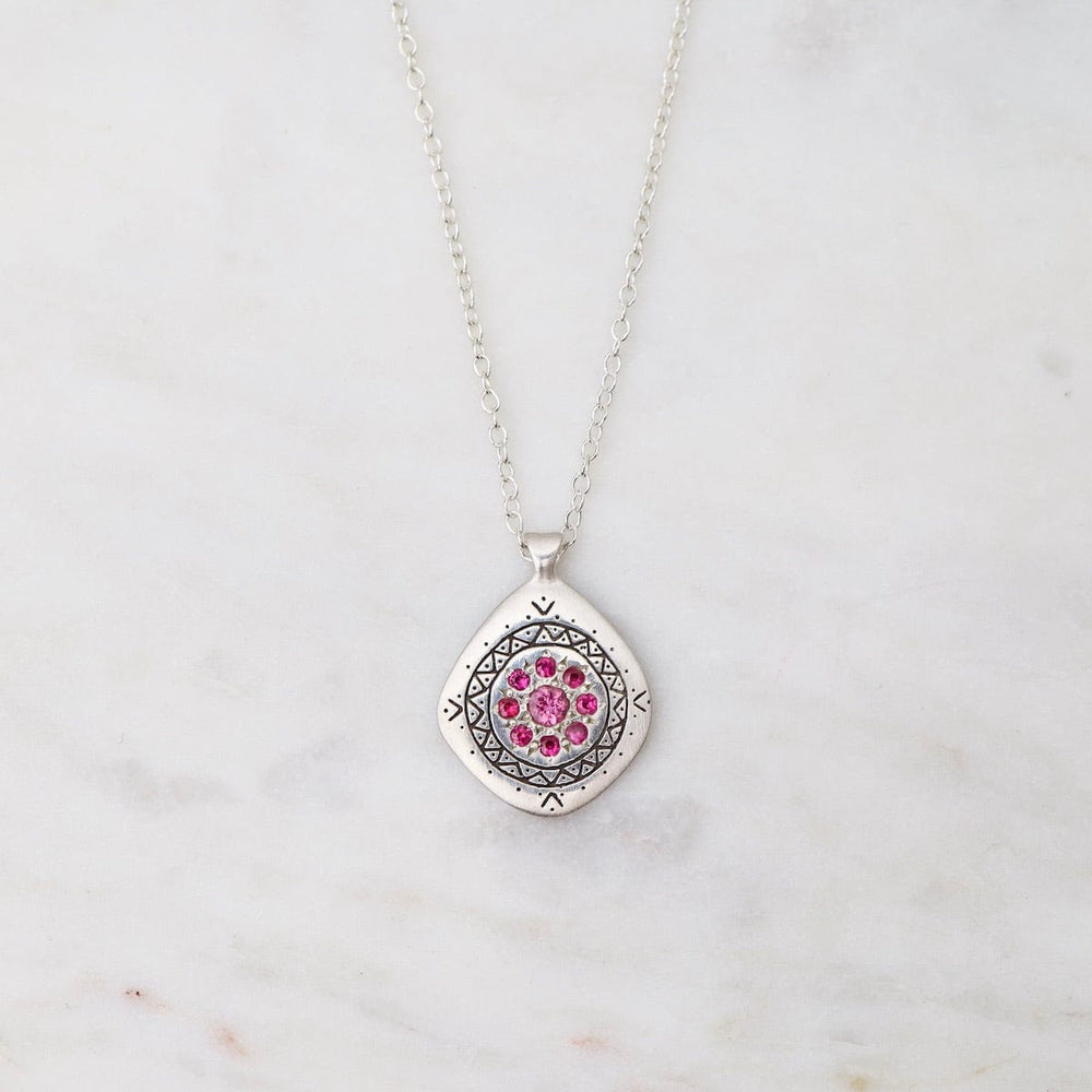 NKL Memories Pendant in Pink Tourmaline & Ruby