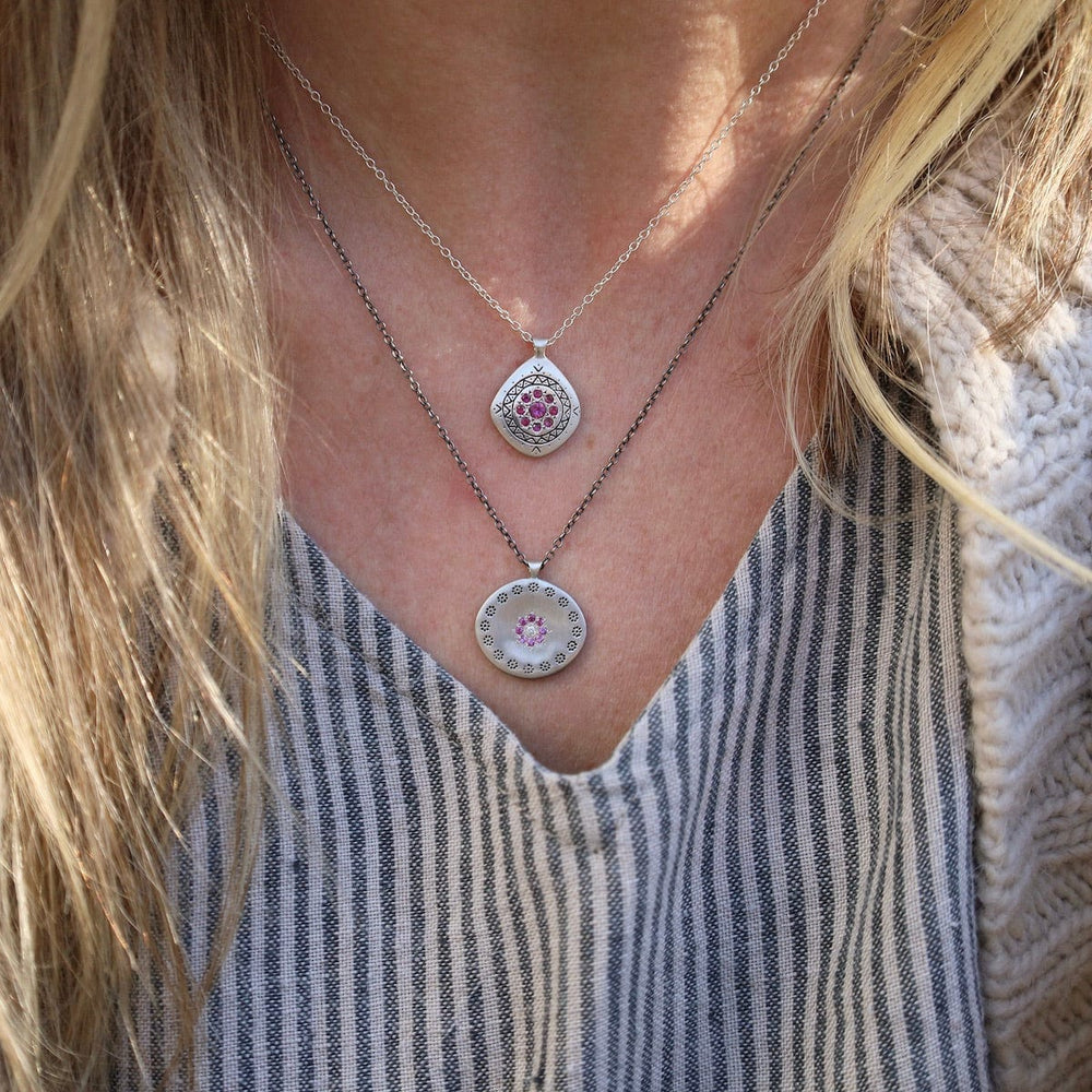 
                  
                    NKL Memories Pendant in Pink Tourmaline & Ruby
                  
                