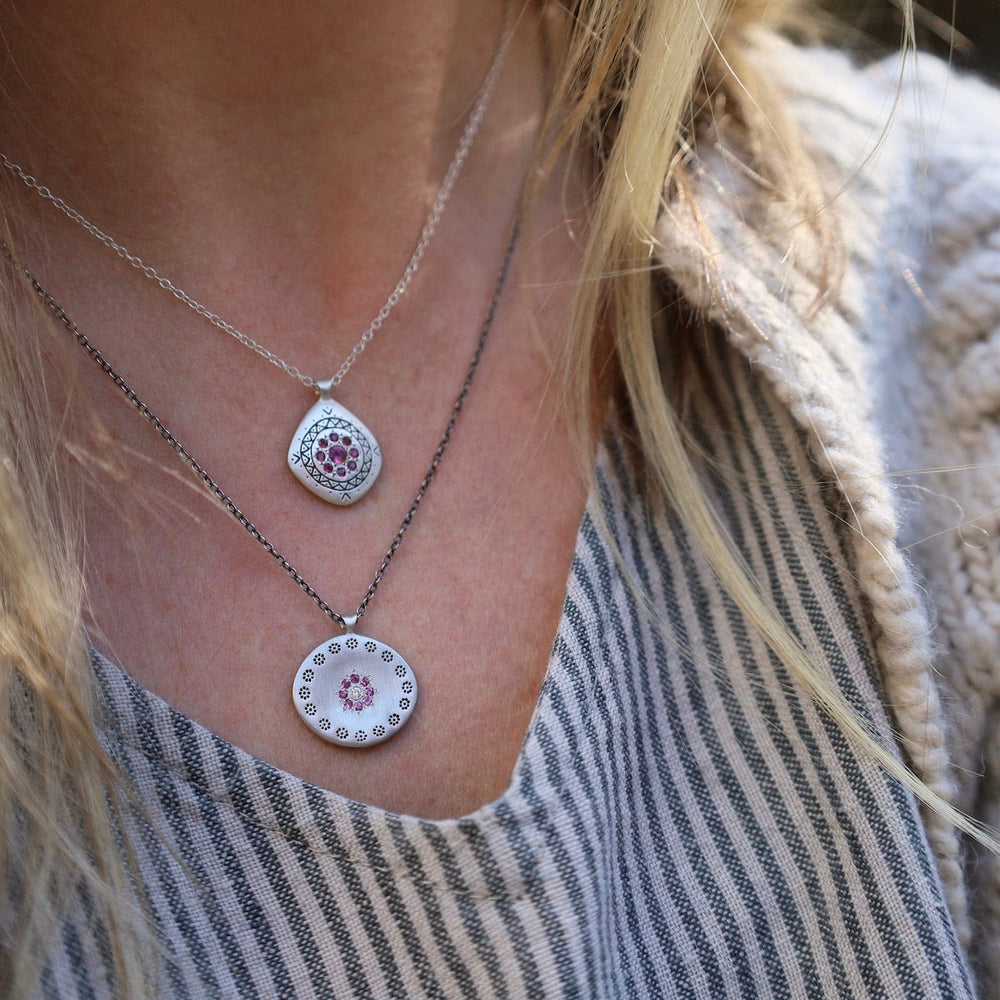 
                  
                    NKL Memories Pendant in Pink Tourmaline & Ruby
                  
                