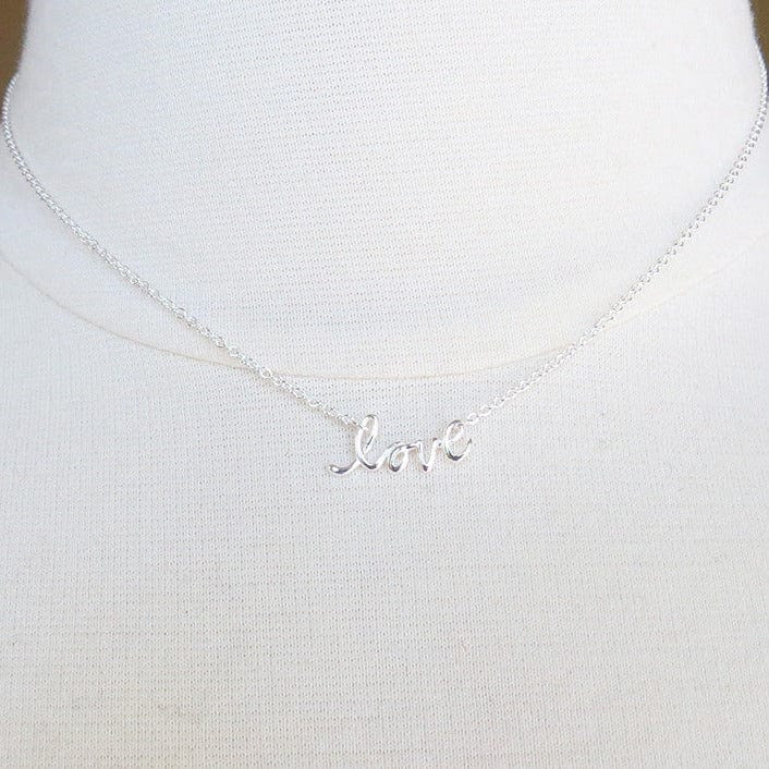 Load image into Gallery viewer, NKL Mini Cursive &amp;quot;love&amp;quot; Necklace
