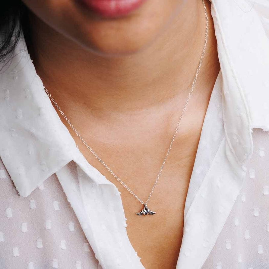 NKL Mini Flying Heart Pendant Necklace