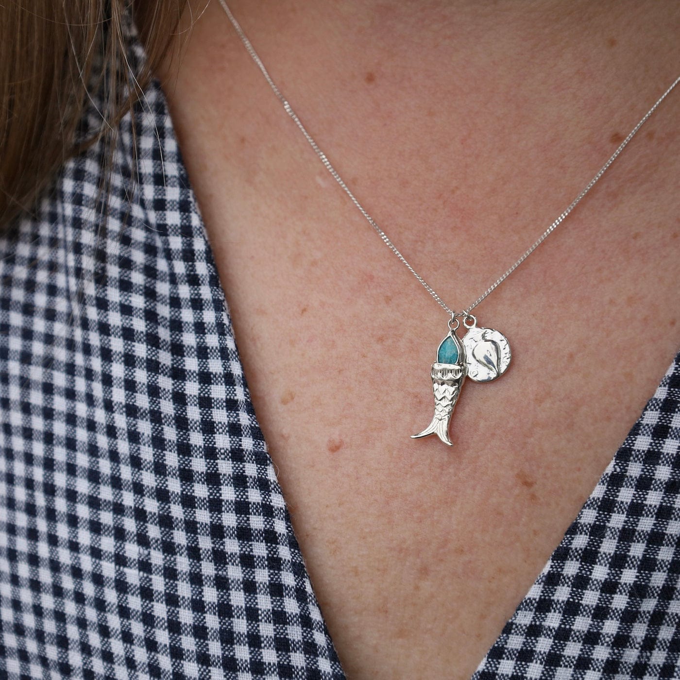 NKL Mini Koi Necklace Turquoise