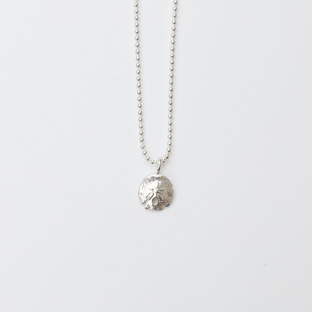 NKL Mini Sand Dollar Necklace in Sterling Silver