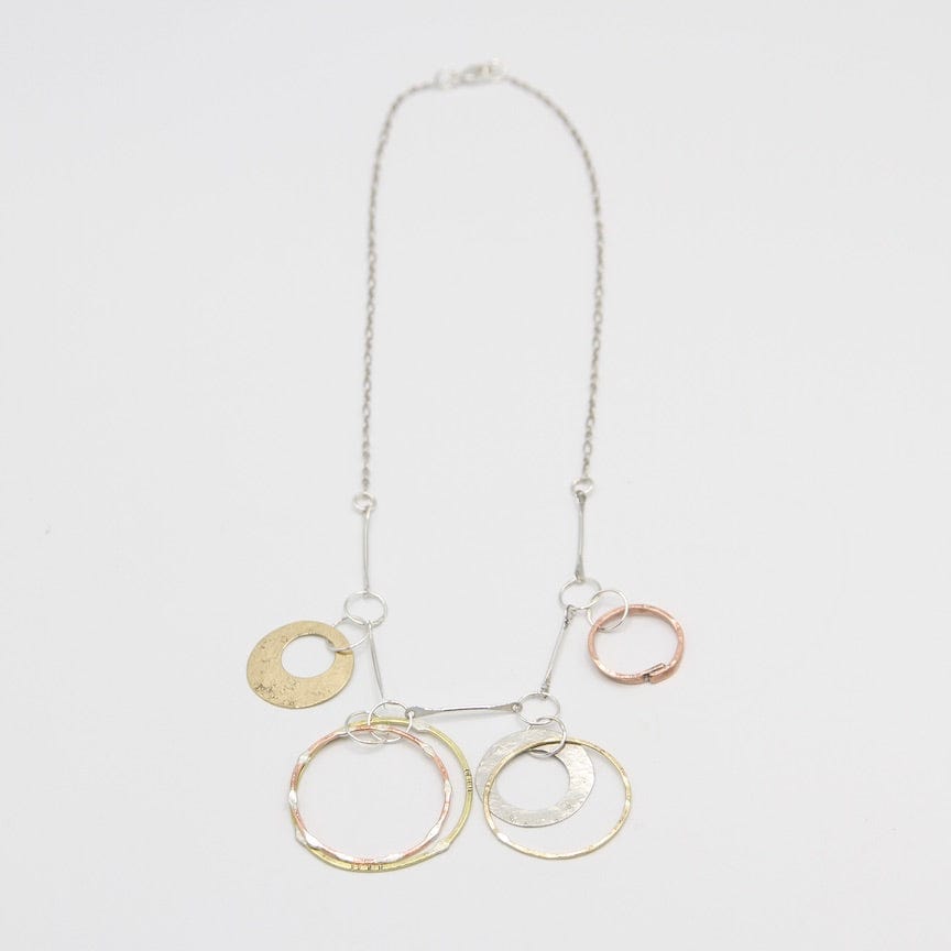 
                  
                    NKL Mixed Metal Dangly Circles Necklace
                  
                