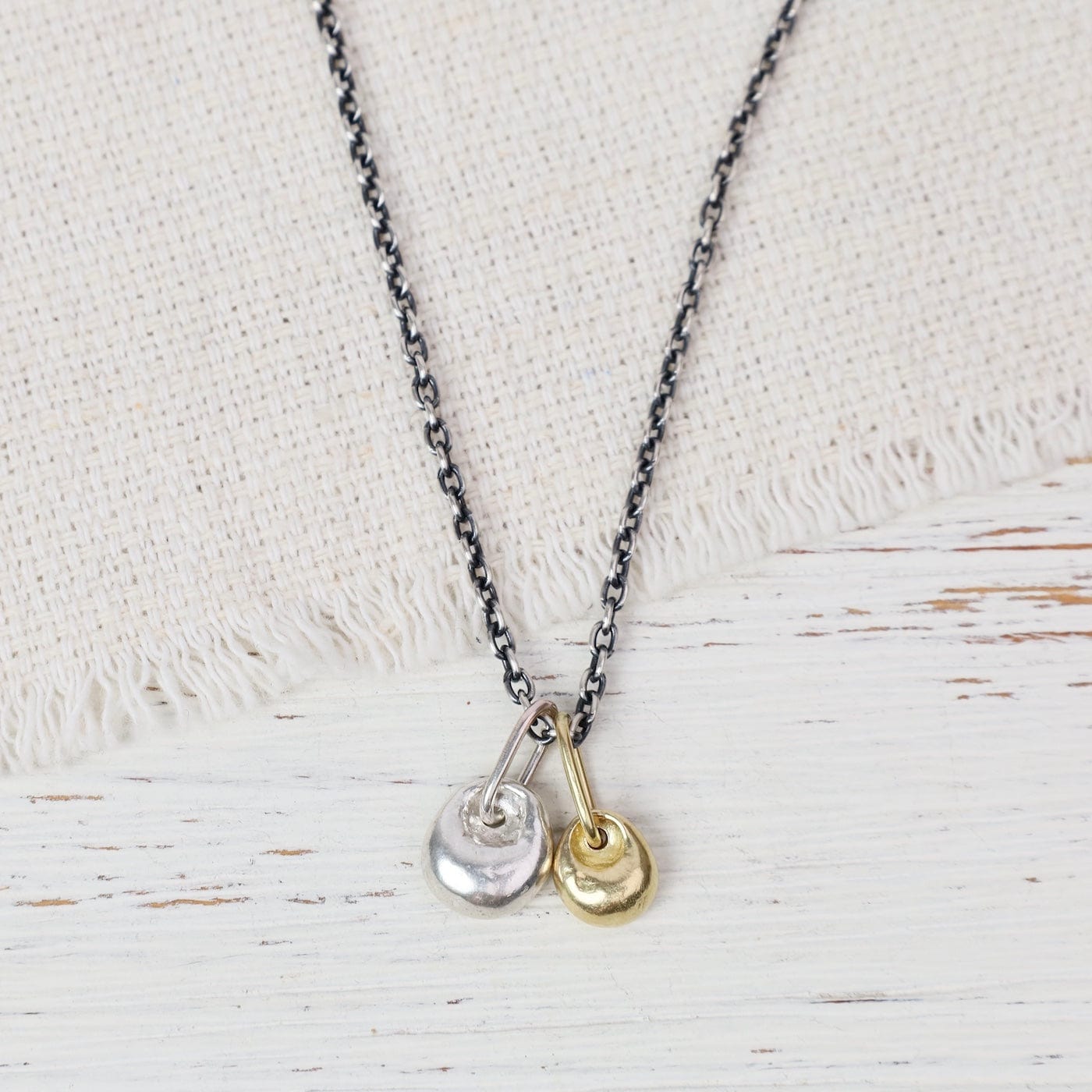 NKL Mixed Metal Droplets Necklace