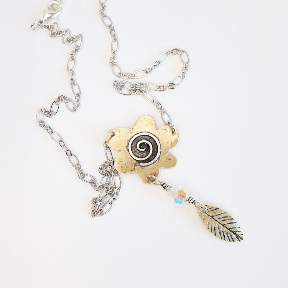 
                      
                        NKL Mixed Metal Flower Power Necklace
                      
                    