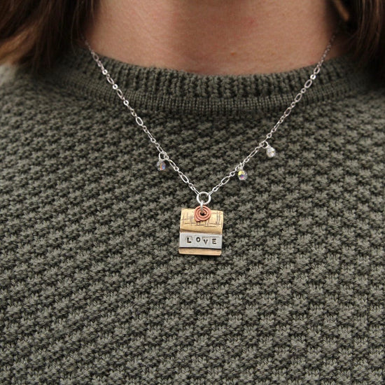 NKL Mixed Metal "Love" Necklace