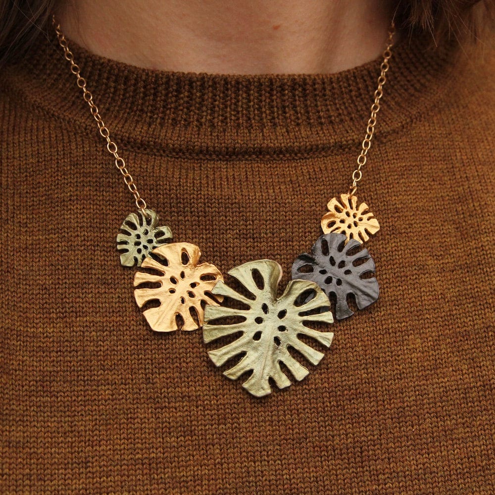 monstera necklace Monstera Necklace