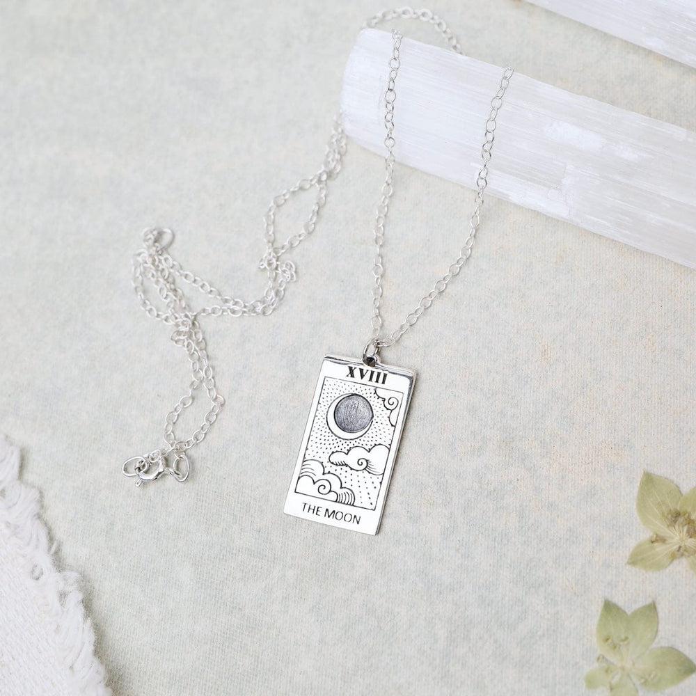 NKL Moon Tarot Card Pendant Necklace