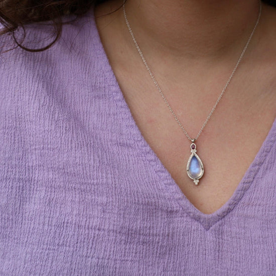 NKL Moonstone and Pink Sapphire Necklace