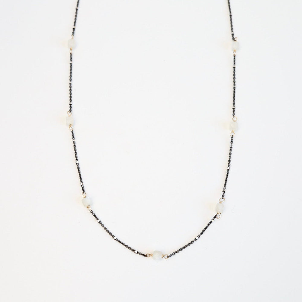 
                      
                        NKL Moonstone Cube Station Necklace
                      
                    