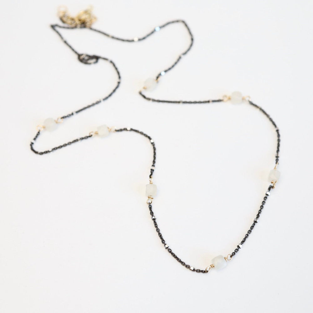 
                      
                        NKL Moonstone Cube Station Necklace
                      
                    