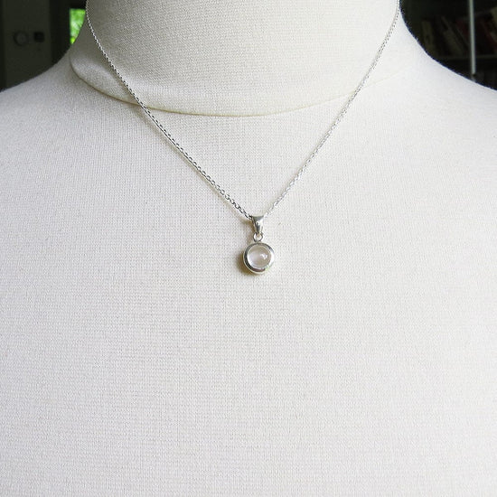 Load image into Gallery viewer, NKL Moonstone Dot Pendant
