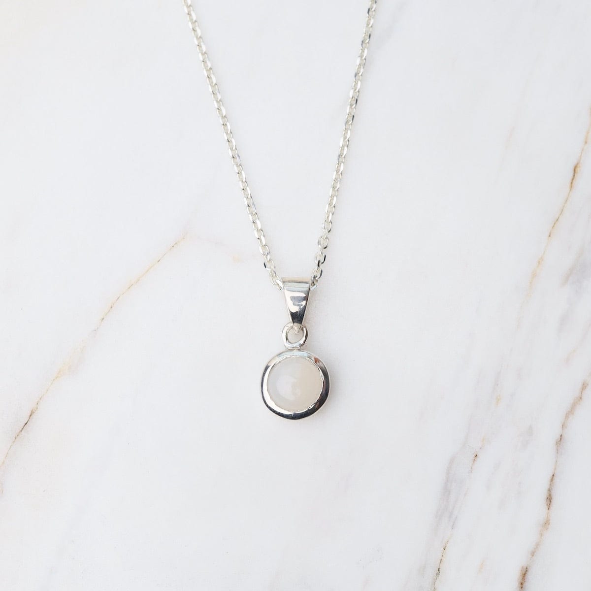 Load image into Gallery viewer, NKL Moonstone Dot Pendant
