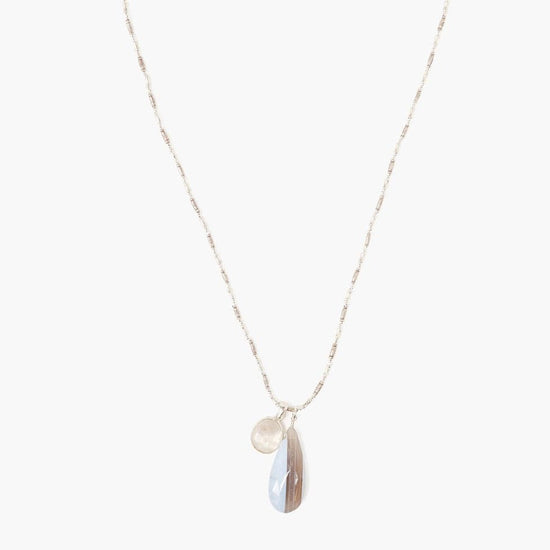 NKL Moonstone Mix Voyage Duo Necklace
