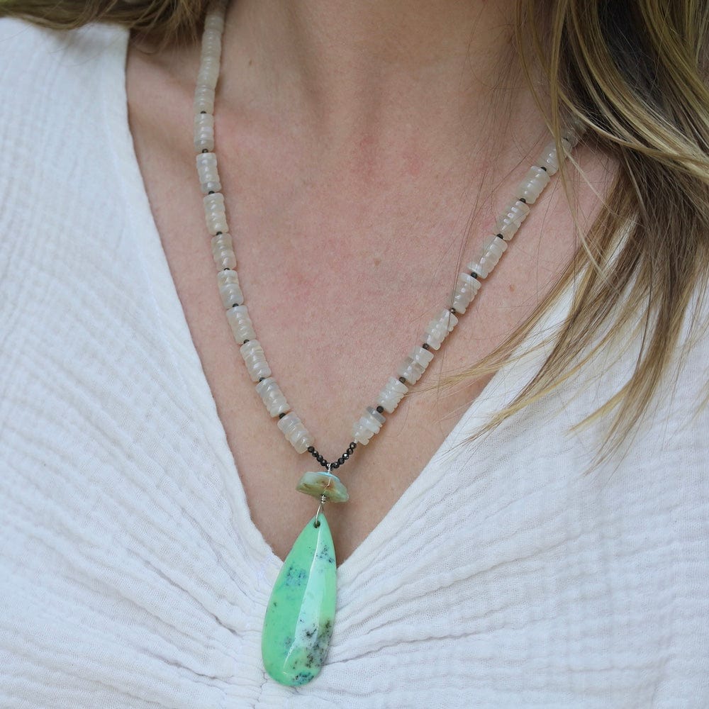 
                      
                        NKL Moonstone with Amazonite Necklace
                      
                    