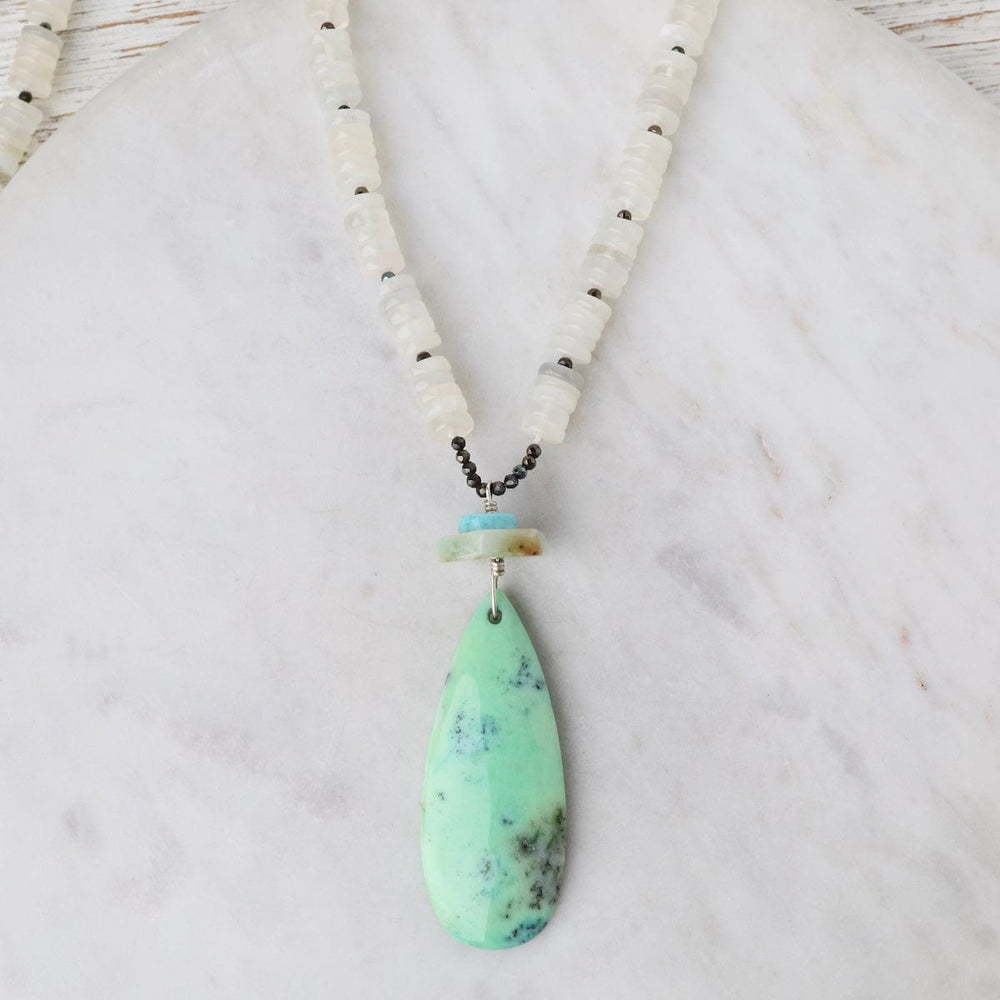 NKL Moonstone with Amazonite Nekclace