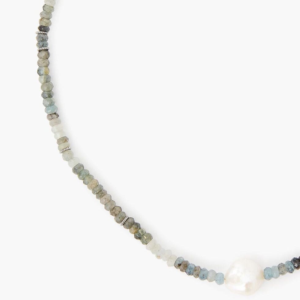 
                      
                        NKL Moss Aquamarine & White Pearl Solo Necklace
                      
                    