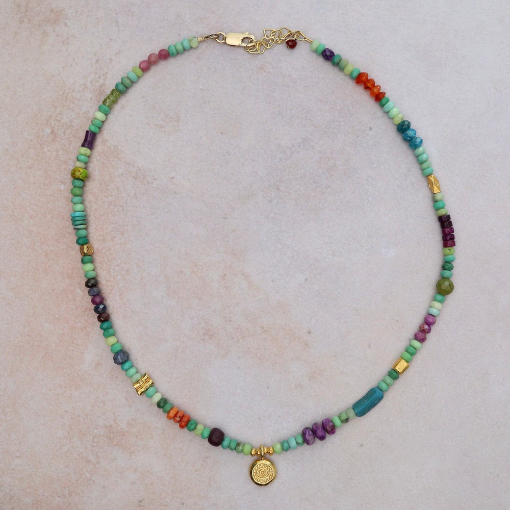 
                      
                        NKL Moss Opal with Lucky Eye Necklace
                      
                    