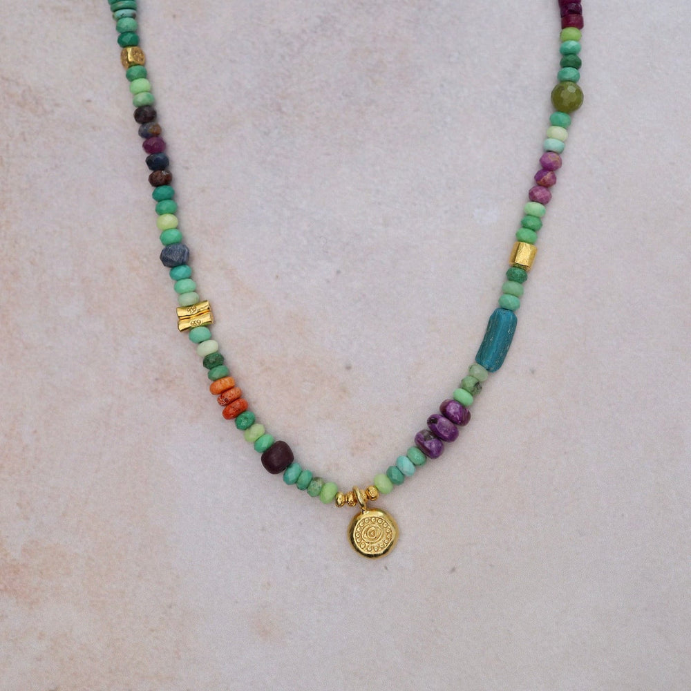 
                      
                        NKL Moss Opal with Lucky Eye Necklace
                      
                    