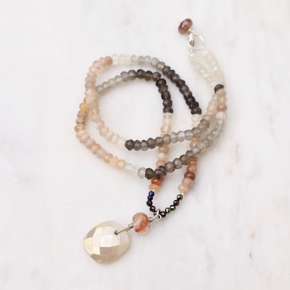 NKL Multi Moonstone Necklace