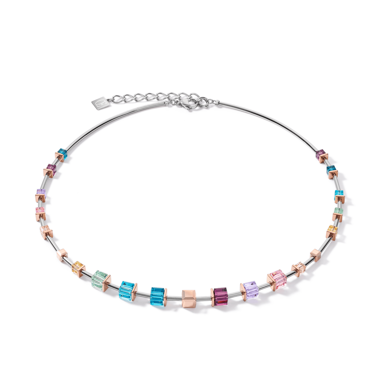 NKL Multicolor Geocube Necklace