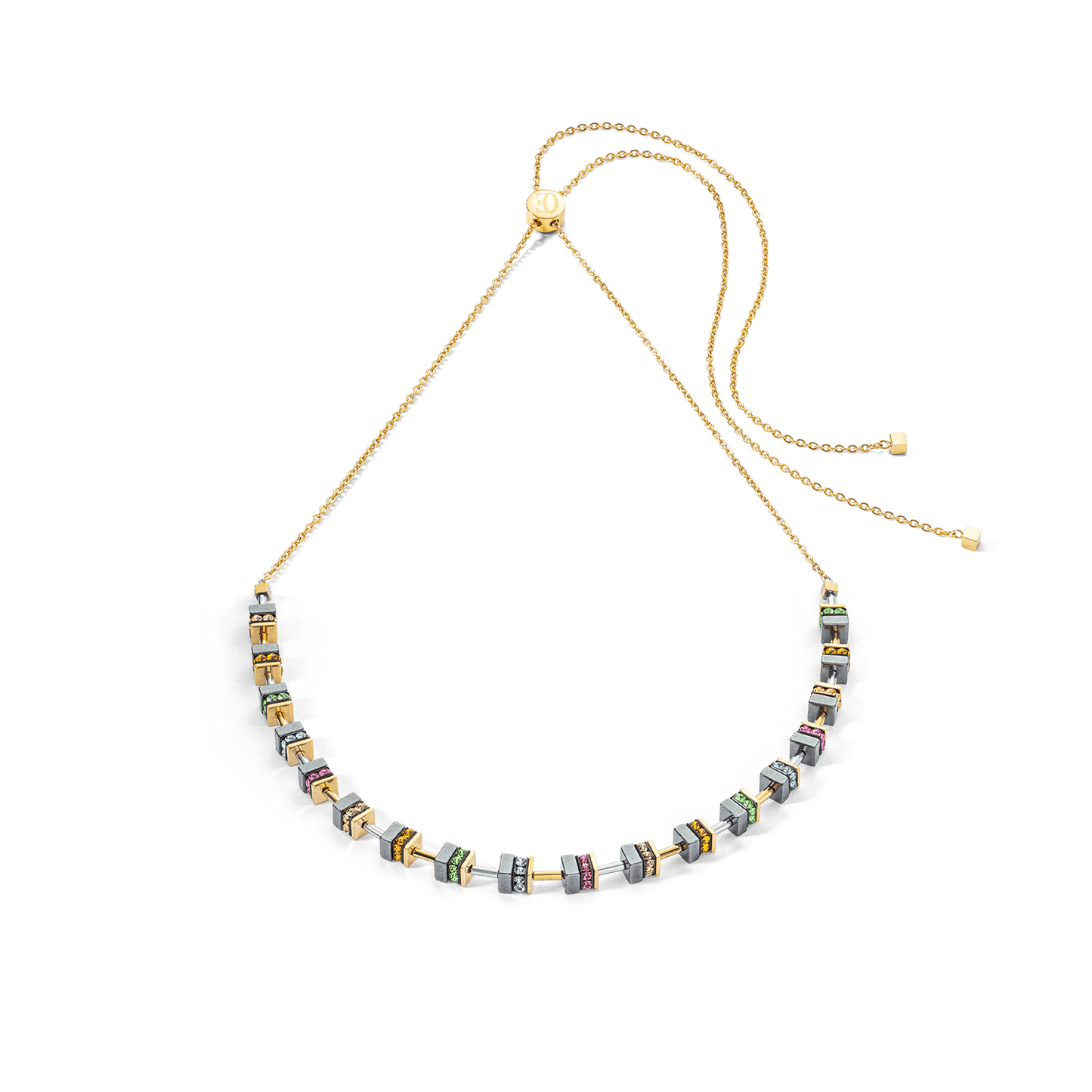 NKL Multicolor Sparkling Chain Necklace